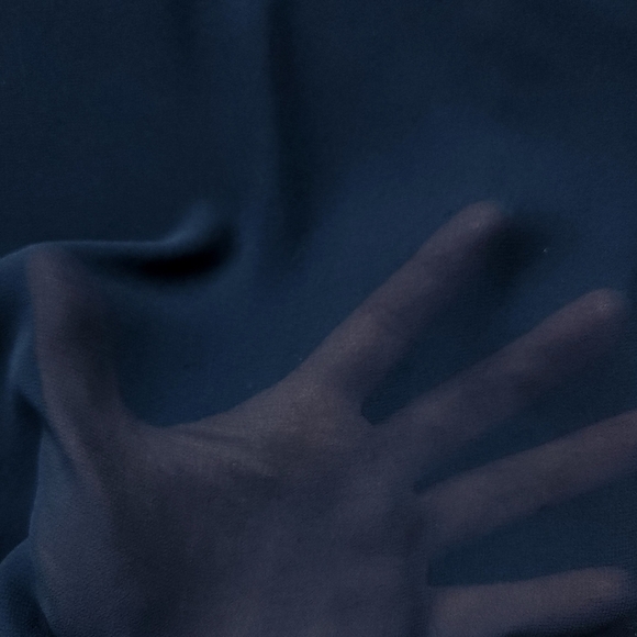 Torrid Navy Cold Shoulder Chiffon Tunic Top Plus Size 1 - Picture 10 of 11